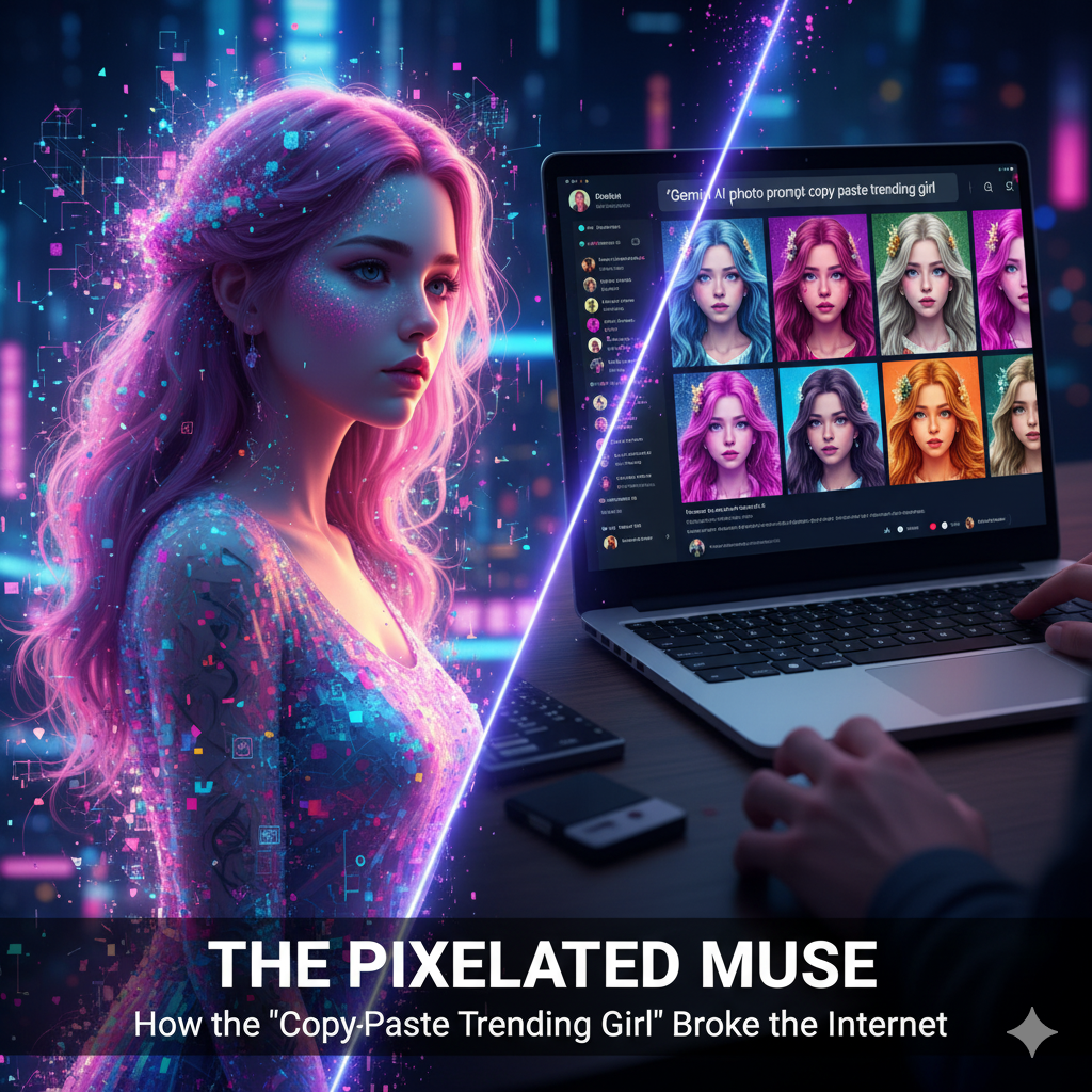 AI-generated, ethereal "trending girl"