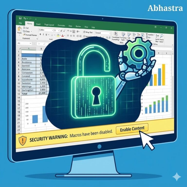 The Sleeping Robot: How to “Wake Up” Macros in Excel (And Why They Were Locked)